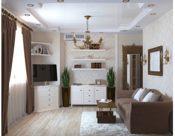 Квартира проектируемой площадью 30,3 м.кв. Дизайн проект интерьера жилого пространства. Новосибирск
